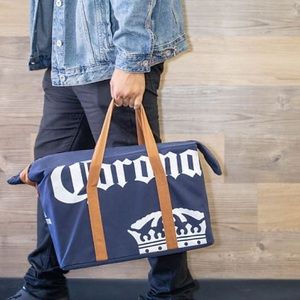 Vintage Corona Cotton Canvas Carrying Bag with Zipper